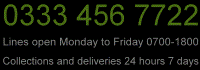 Same Day Courier Service Manchester - 0333 456 7722. Lines Open Monday to Friday 0700-1800